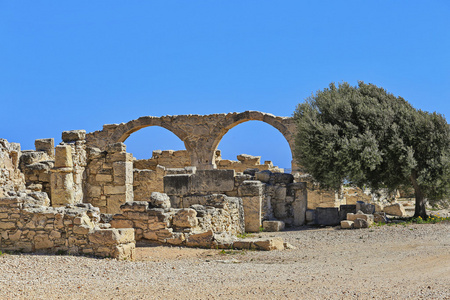 观遗址与古希腊城市 Kourion 考古遗址 塞浦路斯利马索尔附近的拱门