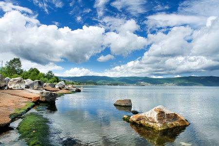 贝加尔湖的海岸