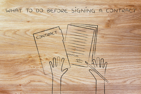 概念是签署合同前要做什么