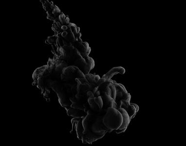 抽象的黑色喷漆漩涡