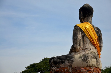 扫管笏乐声 Tharam 寺在大城府，泰国