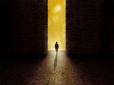 边框的黑暗与光明照片