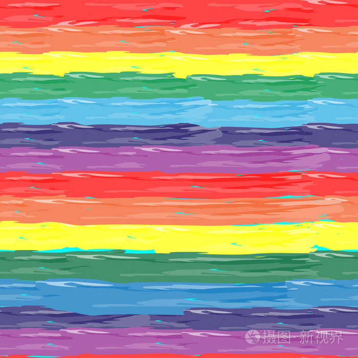 无缝模式的彩虹乐队的颜色