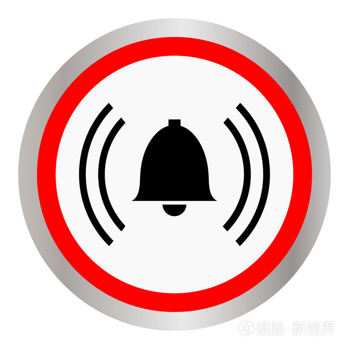 警报图标矢量图像