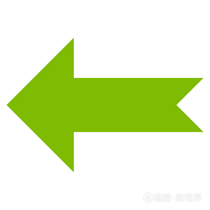 箭头左平面矢量图标