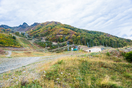 滑雪胜地罗莎  德鲁日，克拉斯诺达尔地区，俄罗斯，201 10 月 7