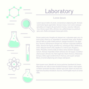 现代标识图标实验室 化学和医学。研究