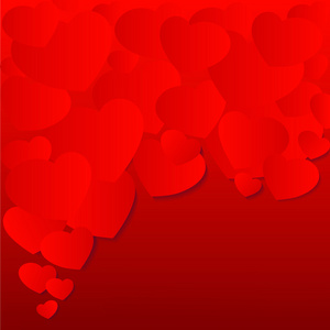 爱的心。红色的心形。心的形状。心学背景。T 的心