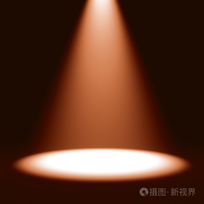 聚光灯在黑色的背景