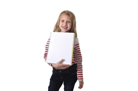 甜美漂亮的女孩子 6 至 8 岁控股笔记本