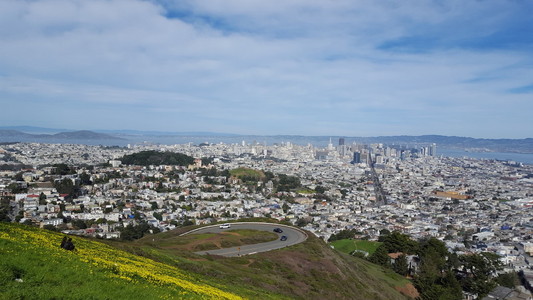 观的 San Francisco 市，加利福尼亚州，美国