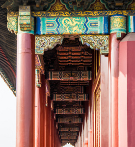 天堂般的宁静   在北京故宫博物馆入口处的大门