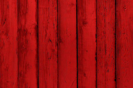 天然木制画红板 墙或栅栏与结。抽象纹理背景，空模板。绘制垂直木板