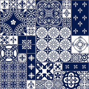 摩洛哥瓷砖无缝图案
