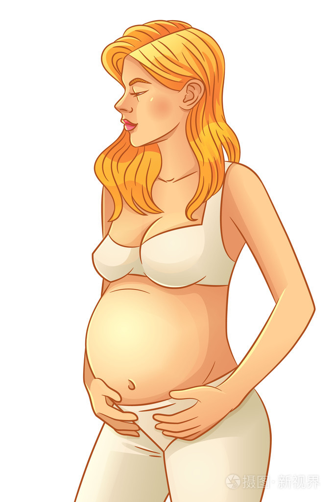 怀孕的动漫 大肚子图片
