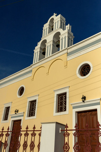 日落黄教堂，Fira，希腊圣托里尼岛
