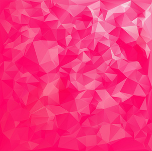 粉红色的多边形马赛克背景，创意设计模板