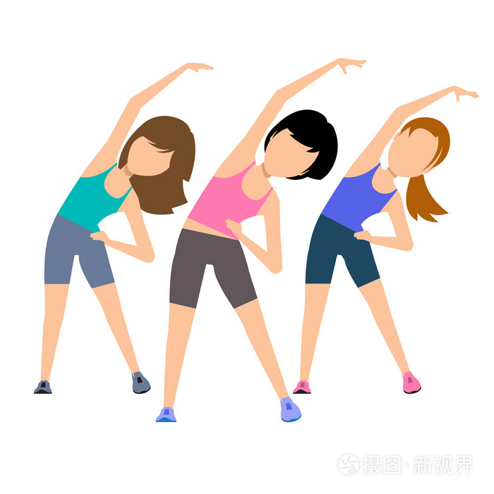 有氧运动.火车创建美丽的身影