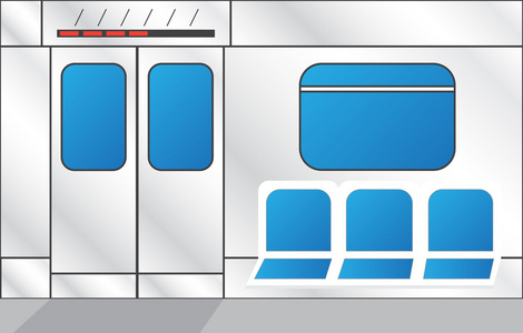 地铁列车内部