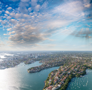 悉尼城市全景图片