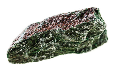 Fuchsite 在白色的石头