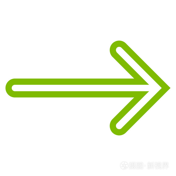 箭头右描边矢量图标