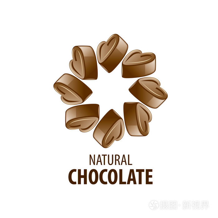 矢量标志巧克力