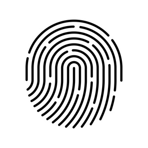 id 的应用程序图标.指纹矢量图照片