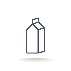 包装容器为牛奶图标的