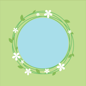 春天主题环形框架与花艺设计