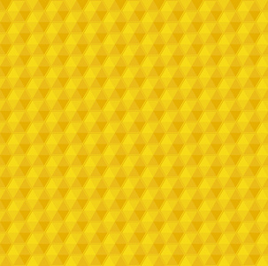 黄色几何蜂窝矢量无缝模式