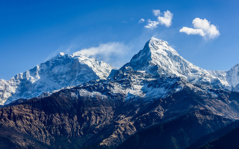 Machhapuchare 鱼尾巴 在尼泊尔