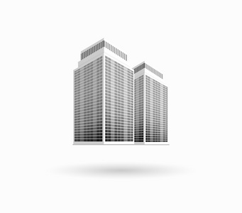摩天大楼房屋建筑图标图片