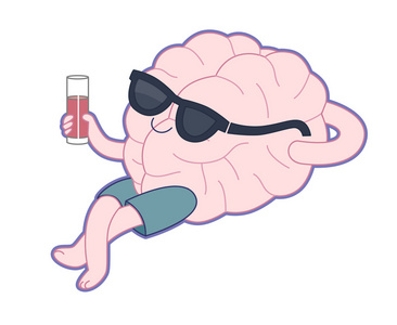 大放松用一杯果汁放松大脑收藏照片