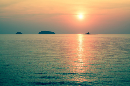 上海洋海岸日落