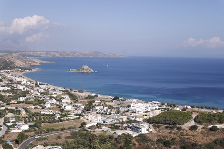 在科斯岛上的美丽景观。希腊