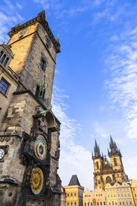 欧洲的标志性建筑   著名的天文钟和太原大教堂