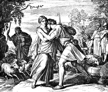 拉结筋雅各和拉结照片