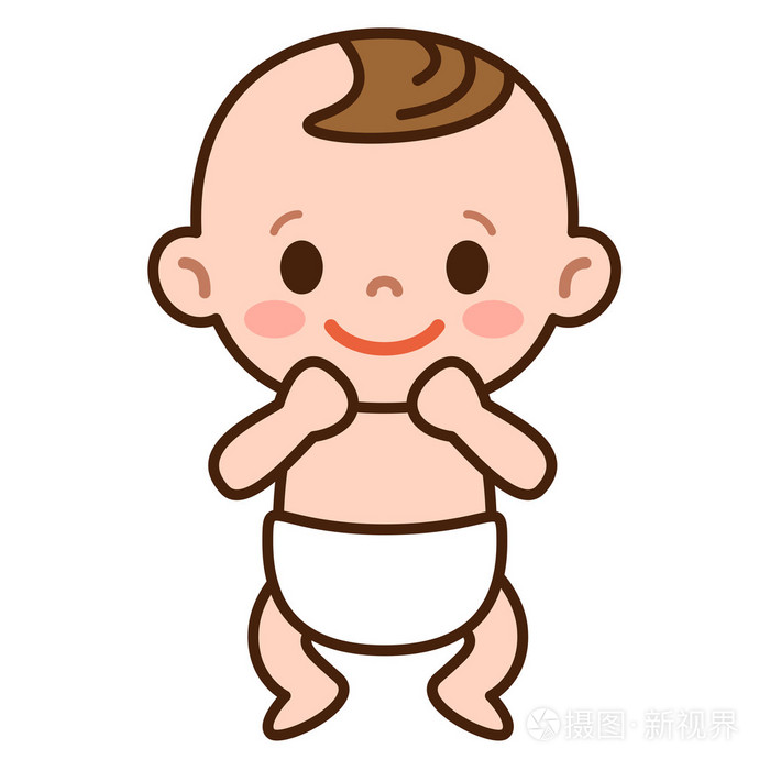 宝宝可爱的笑容