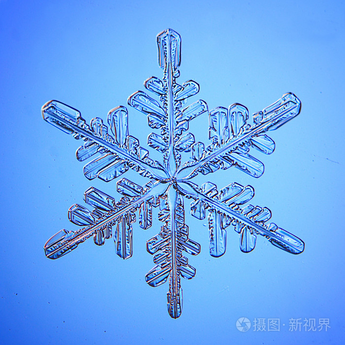美丽的水晶雪花