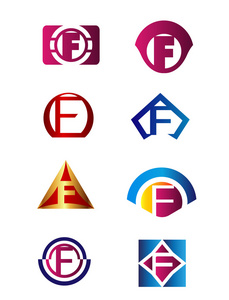 字母 E 标志品牌标识公司矢量符号设计模板的设置