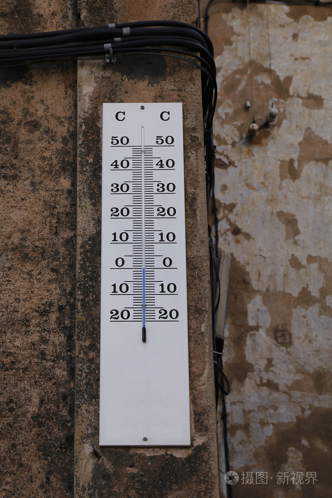 冬季温度计