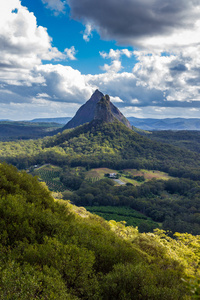 Mt Tibrogargan，温室山，昆士兰，澳大利亚的视图