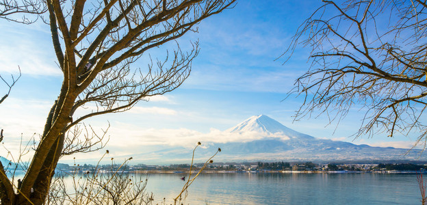 富士山和河口湖日本