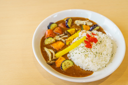 日本的食物风格咖喱饭