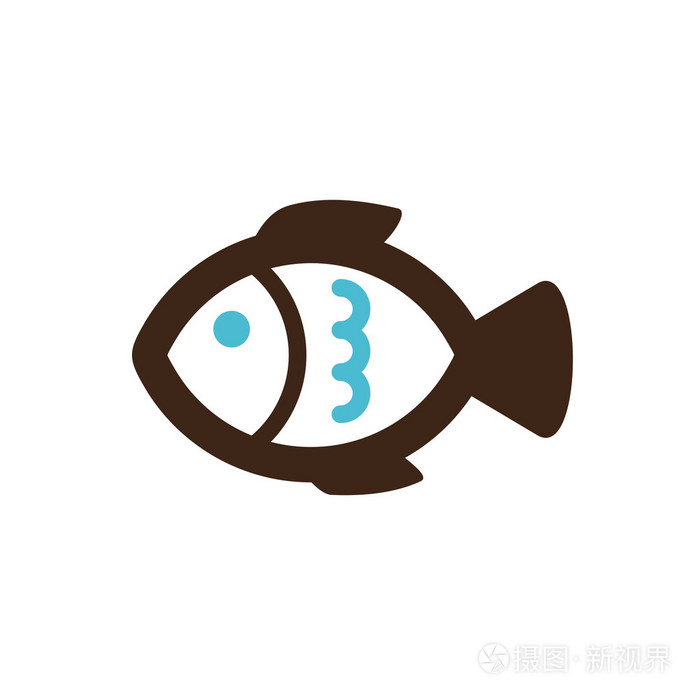 小鱼平的图标动物矢量图