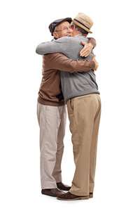 朋友们互相拥抱图片