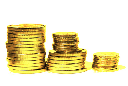 金币为金钱和财富照片