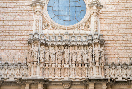 修道院的蒙特塞拉特 加泰罗尼亚西班牙 2016 年 3 月