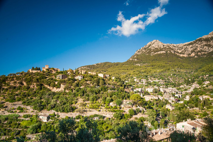 美丽的景色的一个小山村里司在马略卡岛 温泉照片 正版商用图片1n9i68 摄图新视界